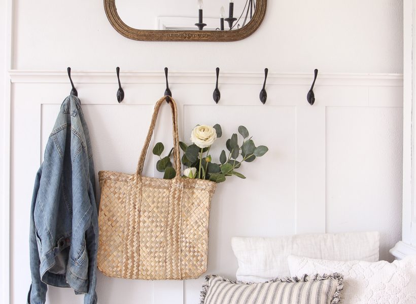 A beautifully bright entryway with a cozy cottage feel