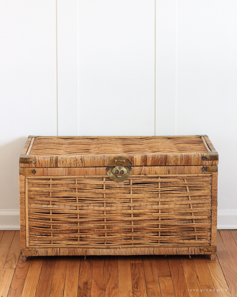 Step-by-step tutorial for painting wicker