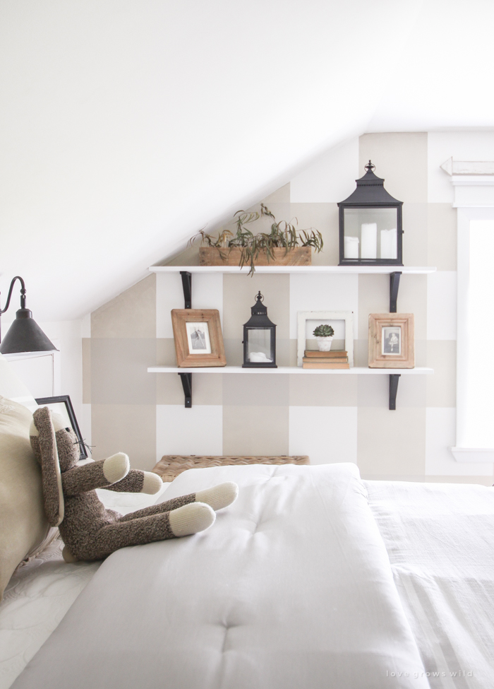 An awkward attic space turns into a charming little boy's farmhouse bedroom!