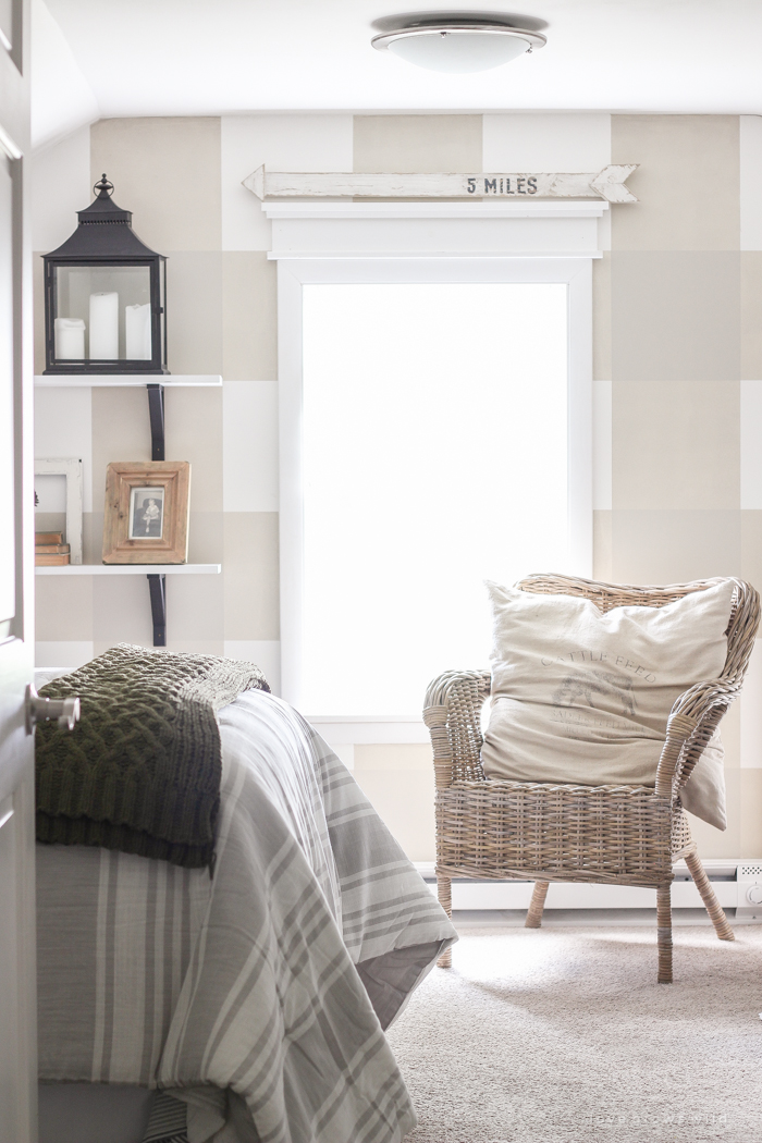 An awkward attic space turns into a charming little boy's farmhouse bedroom!