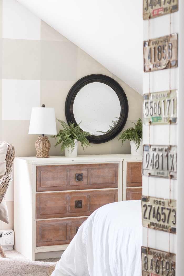 An awkward attic space turns into a charming little boy's farmhouse bedroom!