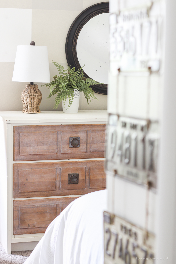 An awkward attic space turns into a charming little boy's farmhouse bedroom!