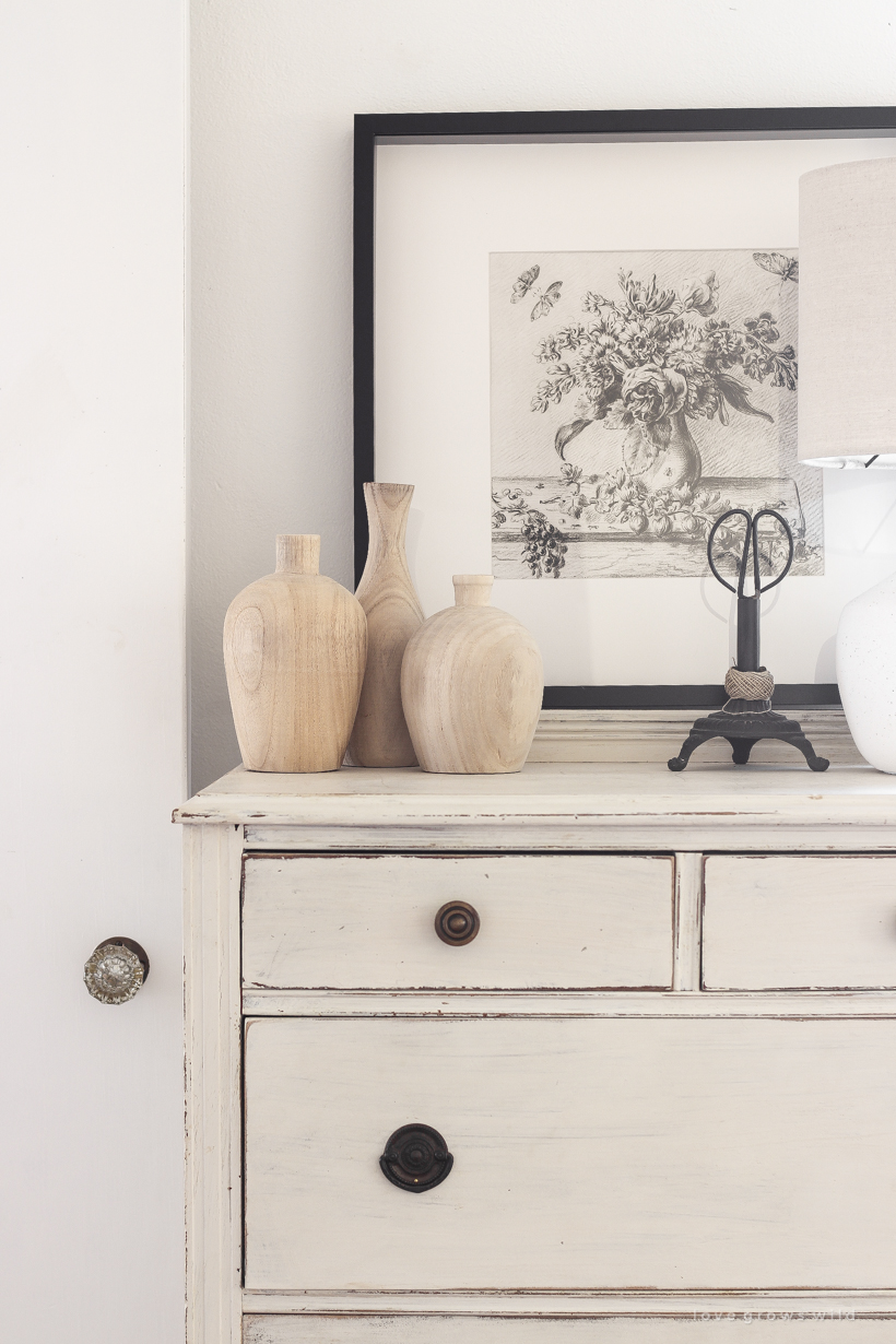 a light, bright + neutral home office