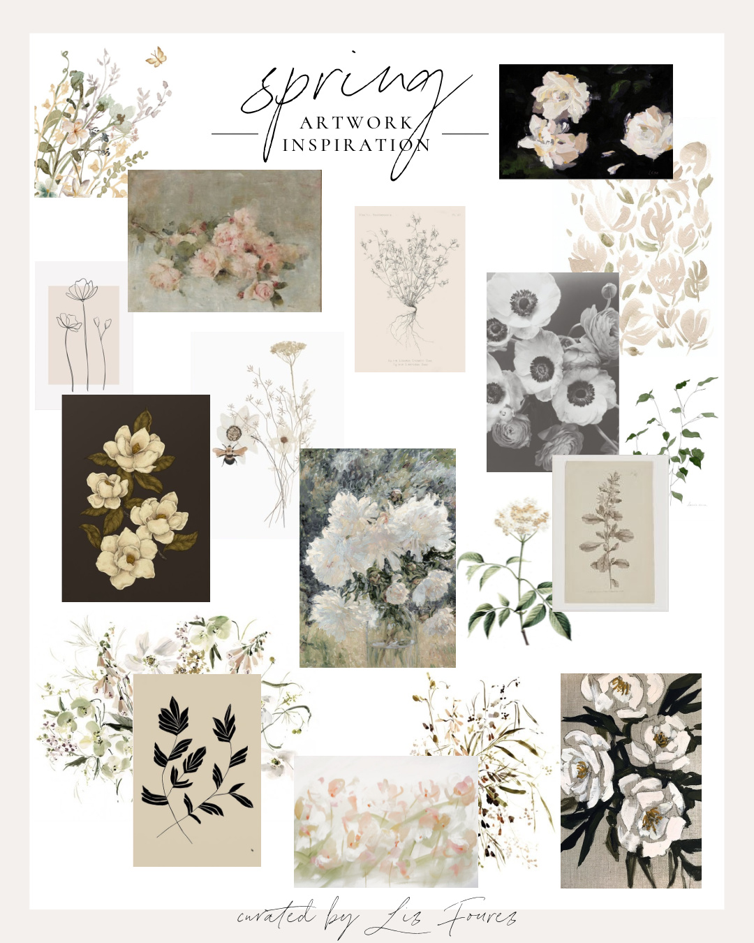 Floral Artwork to Welcome Spring into your Home | LoveGrowsWild.com