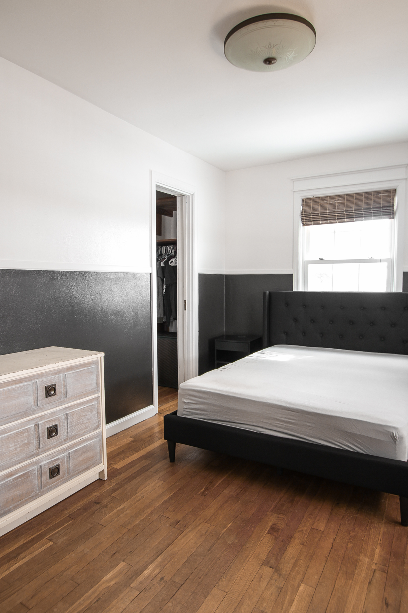 Interior decorator and blogger Liz Fourez shares the beginning stages and plans for her teenage son's bedroom makeover
