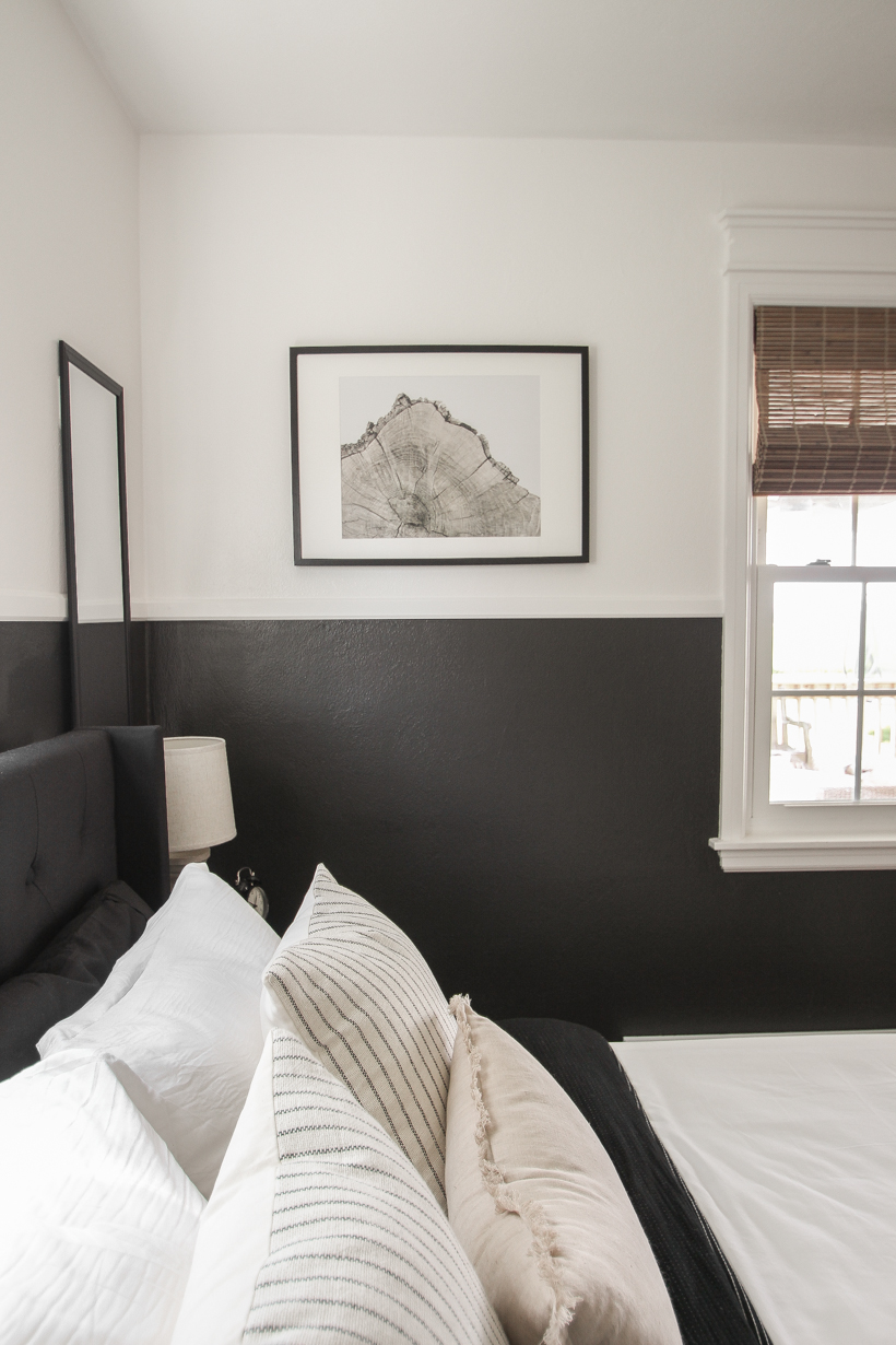 Interior decorator and home blogger Liz Fourez reveals a moody, modern bedroom makeover for her teenage son!